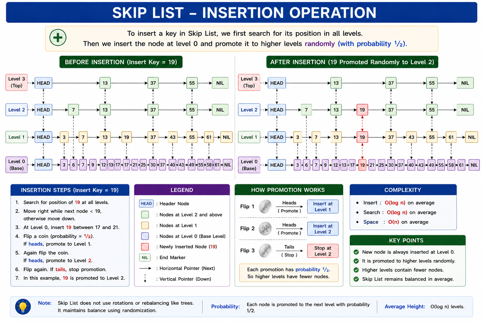 Skip List Insertion